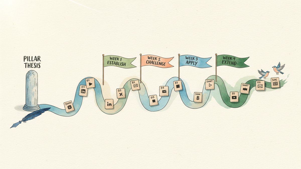Turn One Pillar Idea Into a 30-Day Content Calendar with Claude