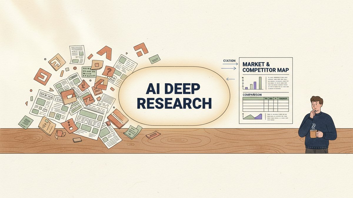 AI Deep Research for Market and Competitor Analysis: My Actual Workflow