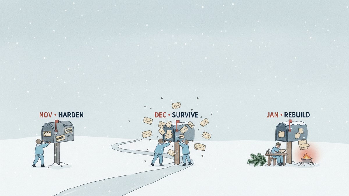 Deliverability Winter Playbook: Survive Nov-Jan When Gmail + Yahoo Tighten