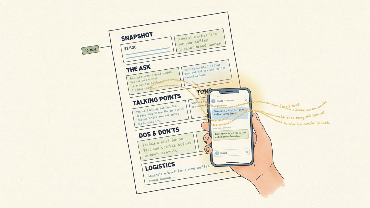 Influencer Brief Generator with Claude: A 1-Page Brief in 10 Minutes That Creators Actually Read