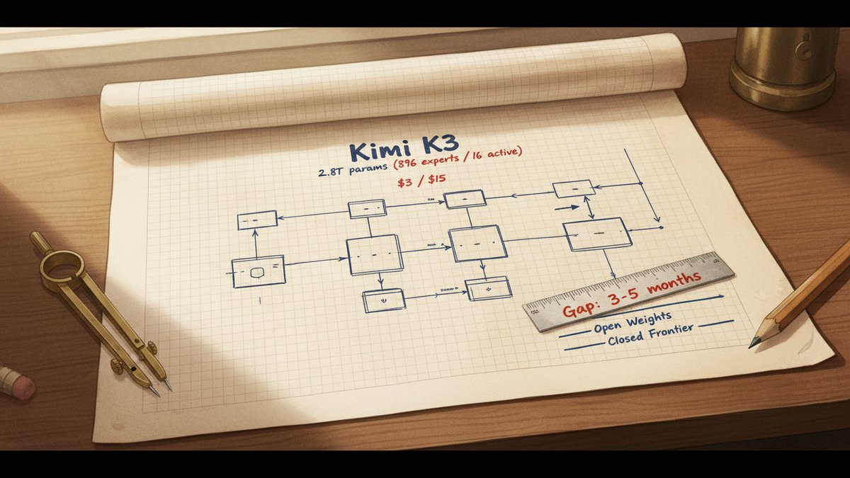 Kimi K3 and the 3-5 Month Gap: Why the Newest Open-Weights Frontier Model Is Disruptive (and What Isn't)