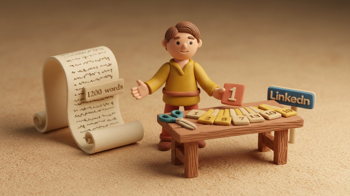 Turn a 1,200-Word LinkedIn Post Into 10 Swipeable Carousel Slides