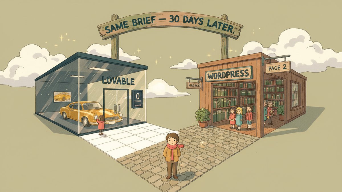 Lovable vs WordPress: I Built the Same Thing on Both. Here's What Won.