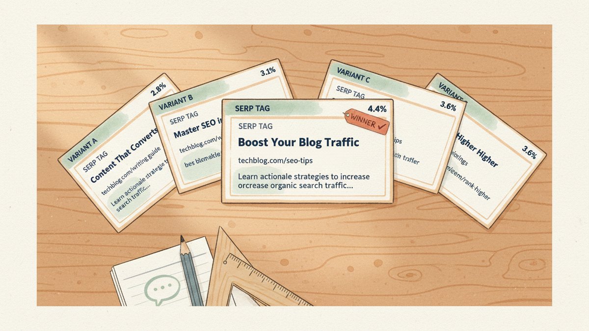 A/B Test Meta Titles with ChatGPT: Generate, Rank, Ship