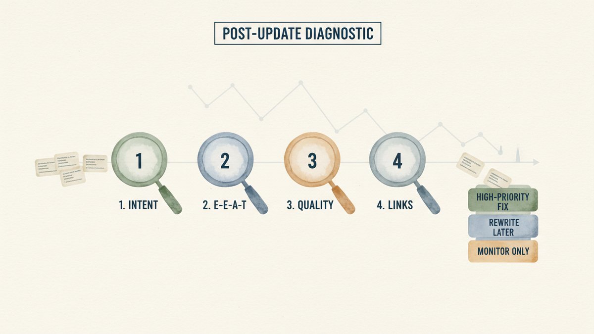 Recover from a Google Algorithm Update Hit: A 4-Stage Claude Diagnostic