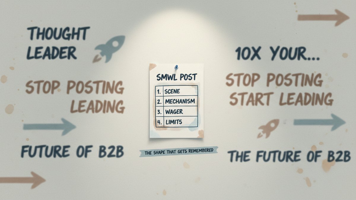 A Structure for Thought-Leadership Posts That Don't Sound Like LinkedIn Slop