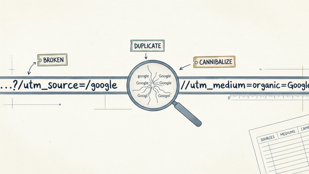 UTM Hygiene Audit: Broken, Duplicated, Cannibalizing Tags (1,000 URLs, Claude)